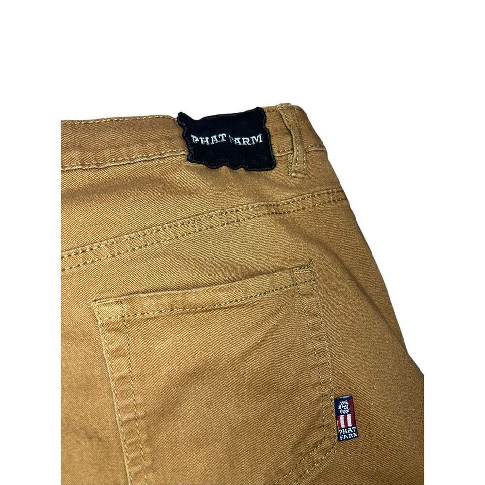 Phat Farm Men’s 40 Moto‎ Casual Shorts Khaki Stretch - Picture 6 of 7